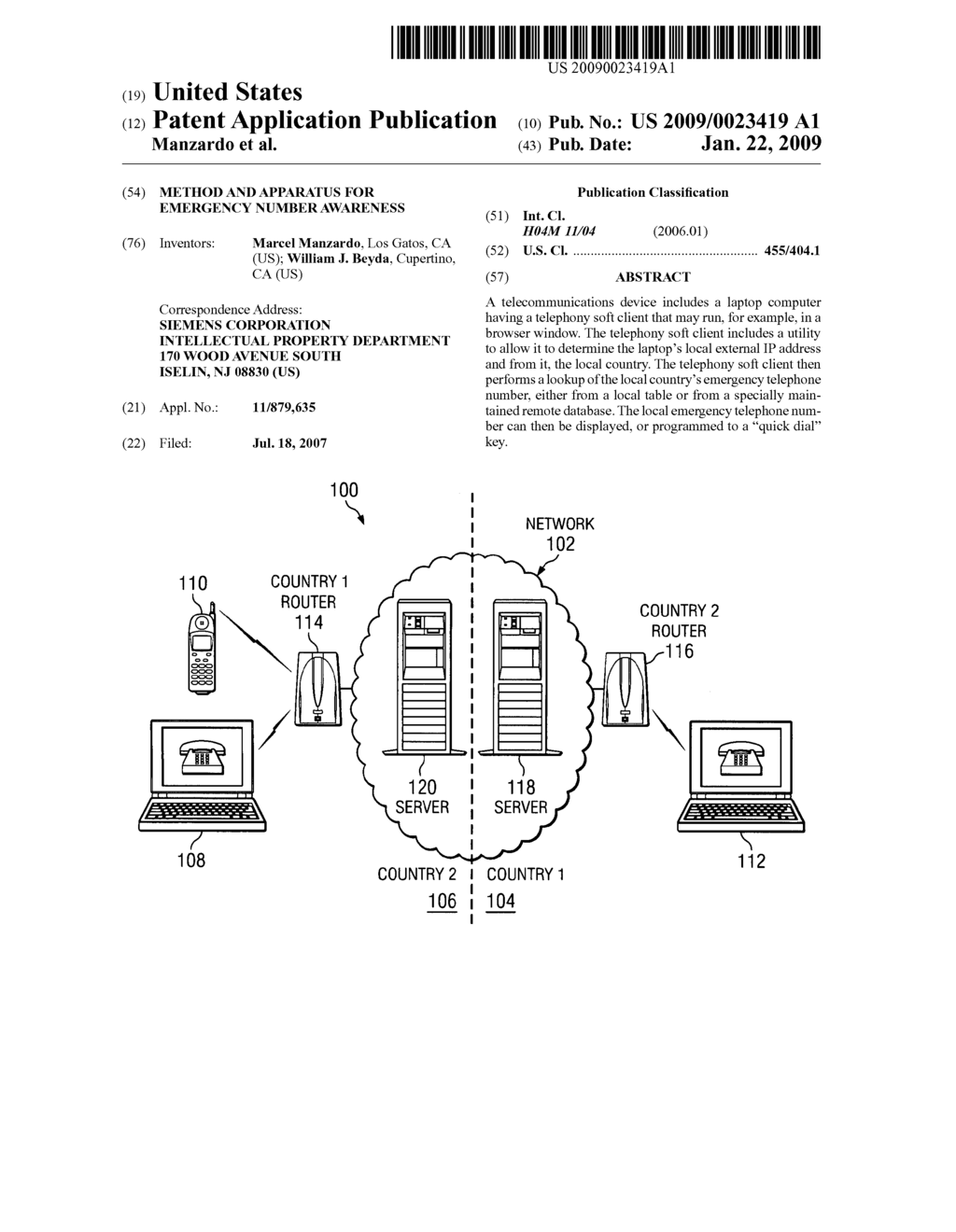 Method and apparatus for emergency number awareness - diagram, schematic, and image 01