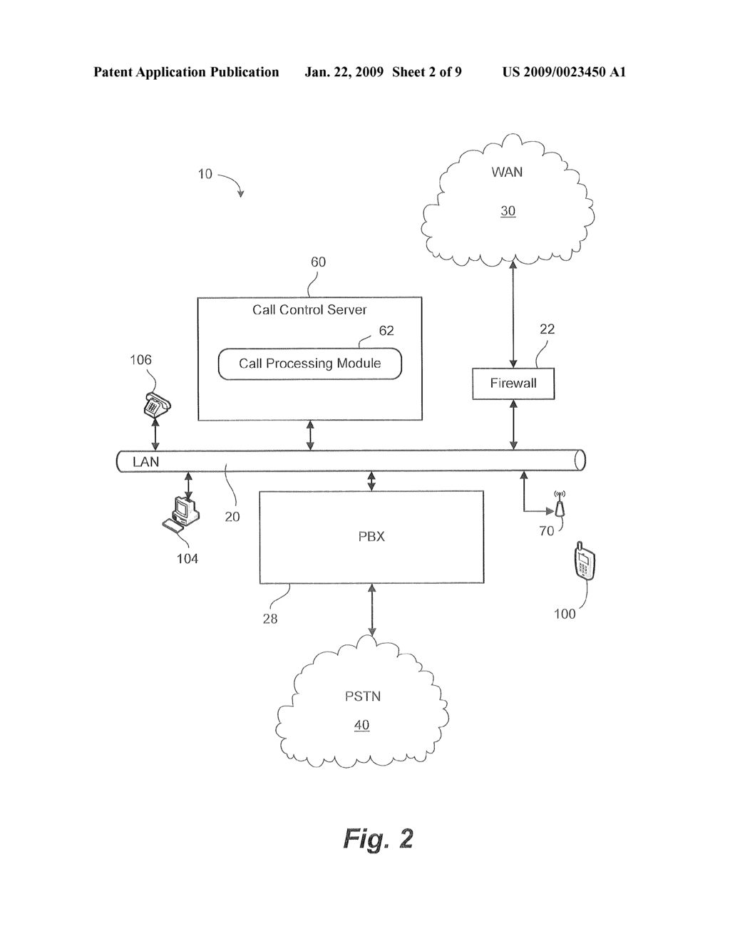 SYSTEM AND METHOD FOR HANDOFF OF SESSION FROM VOIP INTERFACE TO CELLULAR INTERFACE OF DUAL-MODE DEVICE - diagram, schematic, and image 03