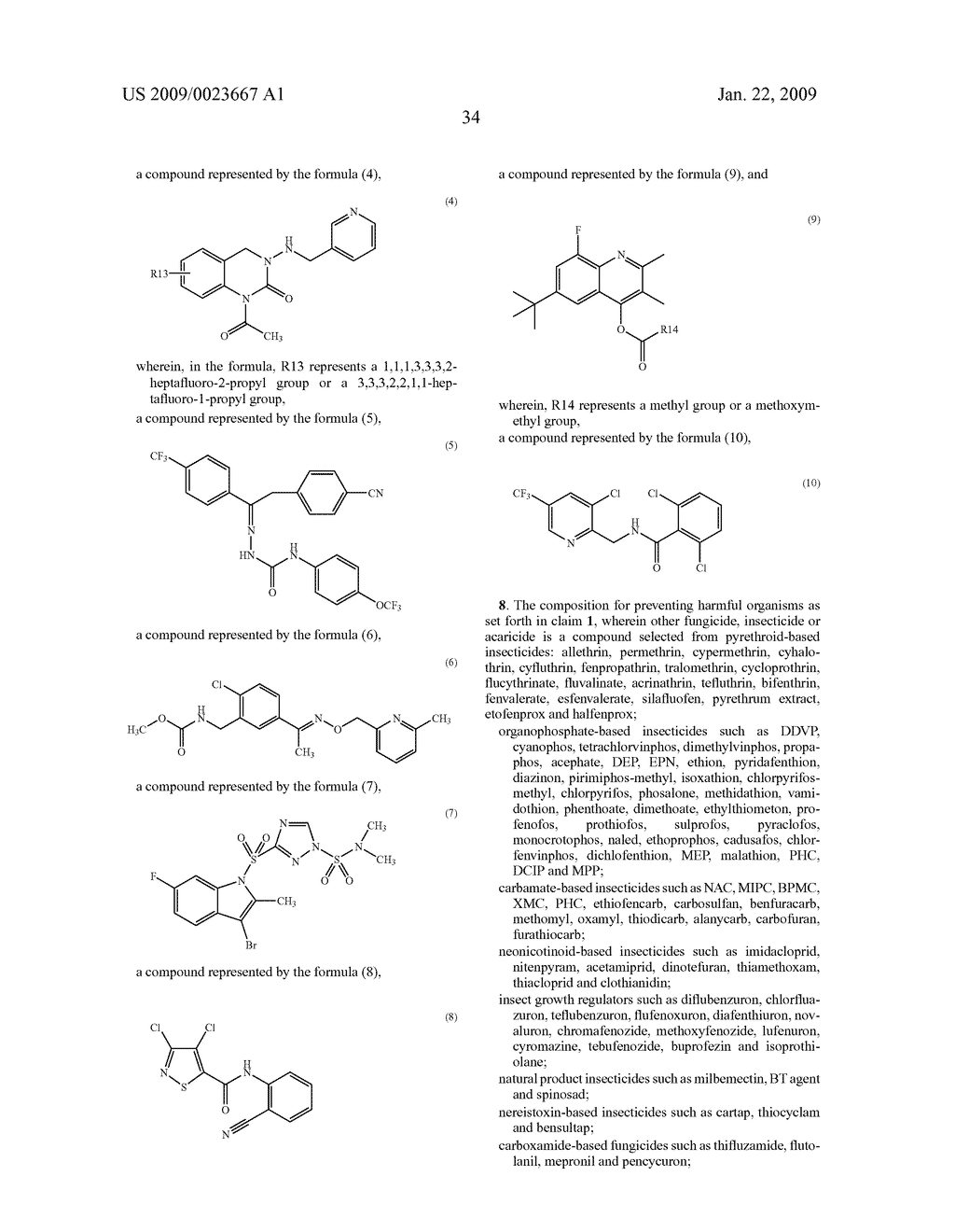 Composition For Preventing Harmful Organisms - diagram, schematic, and image 35