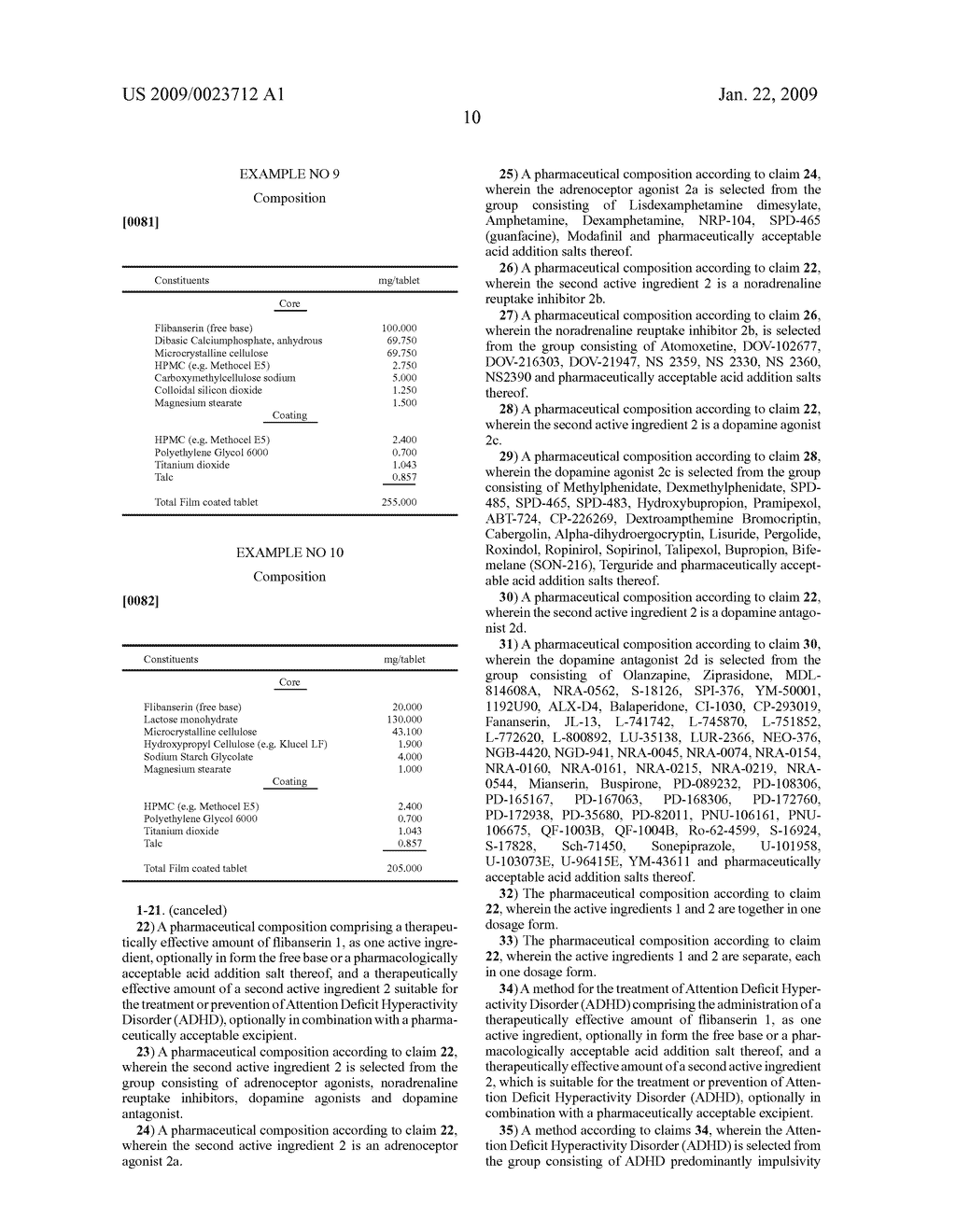 Pharmaceutical Compositions for the Treatment of Attention Deficit Hyperactivity Disorder Comprising Flibanserin - diagram, schematic, and image 11