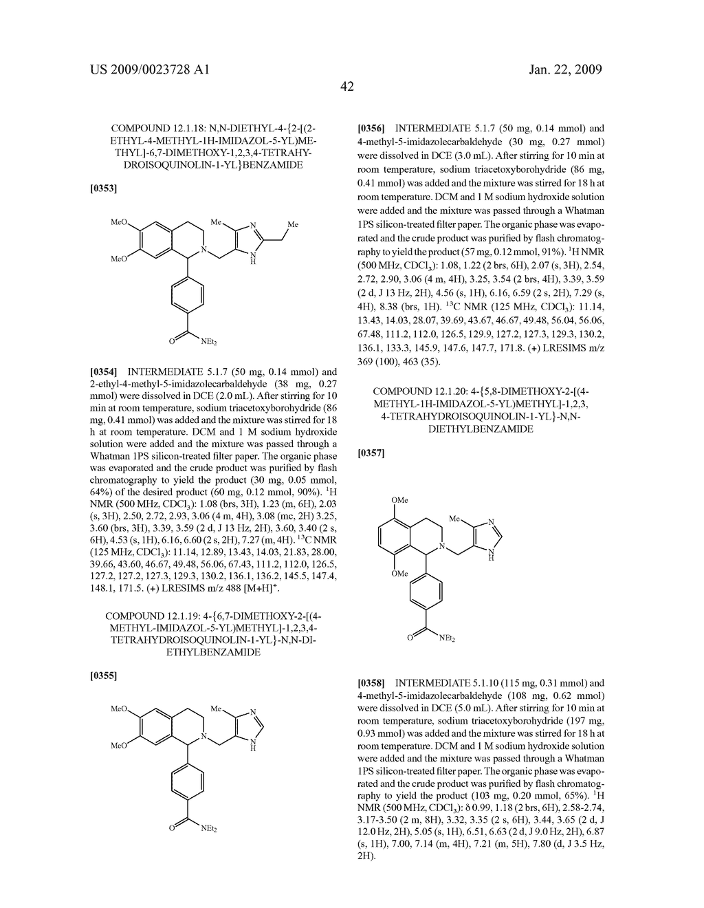 1,2,3,4-Tetrahydroisoquinoline Derivatives, Preparations Thereof and Uses Thereof - diagram, schematic, and image 43