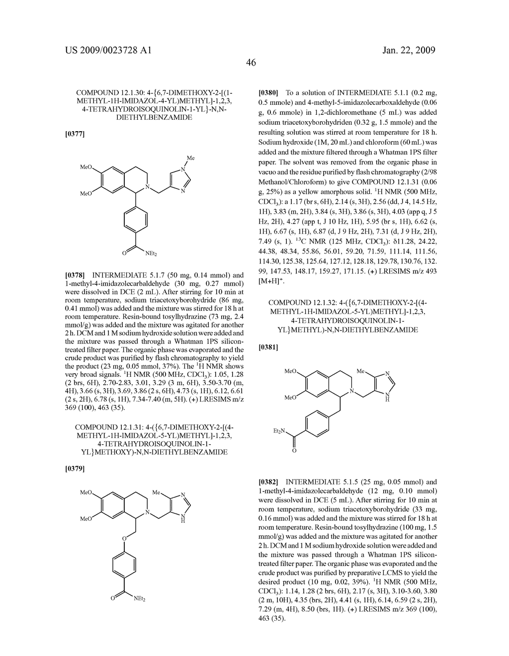 1,2,3,4-Tetrahydroisoquinoline Derivatives, Preparations Thereof and Uses Thereof - diagram, schematic, and image 47
