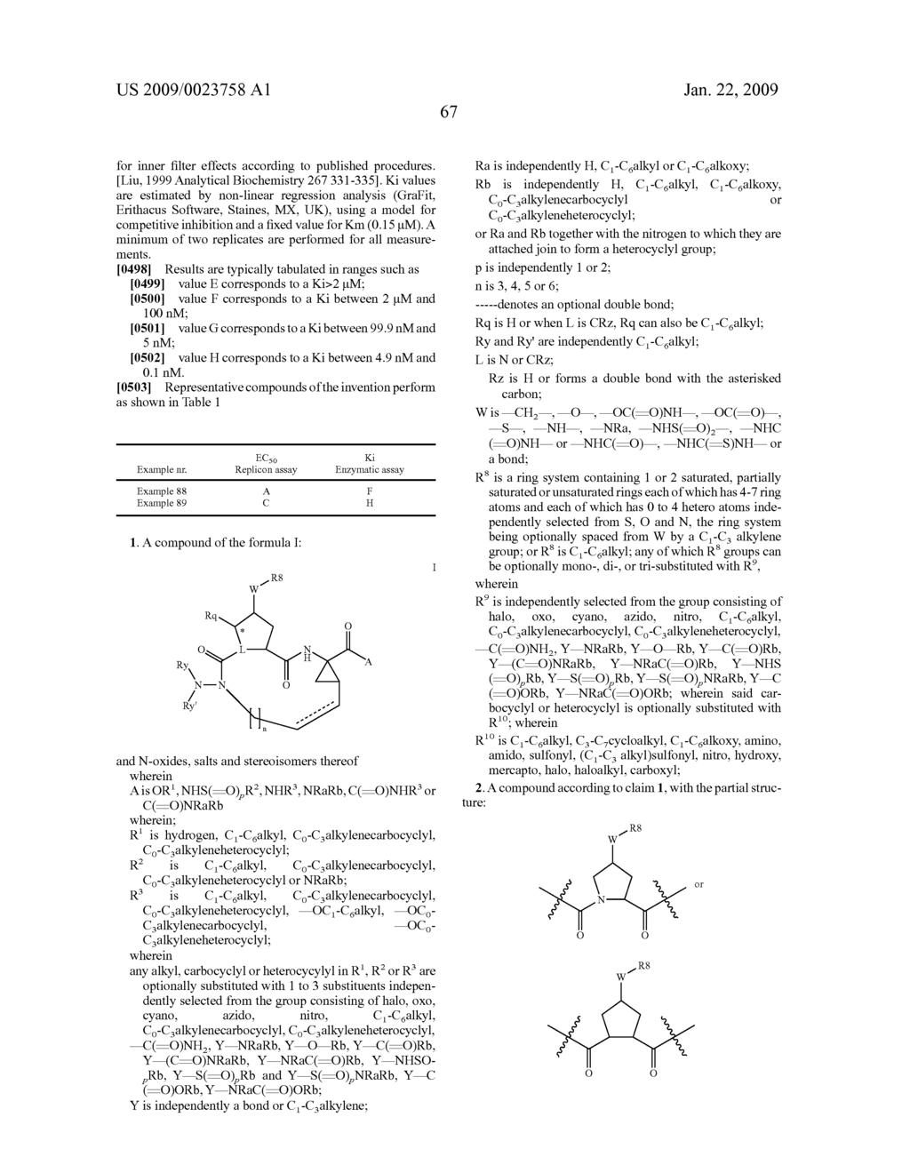 Macrocyclic Inhibitors of Hepatitis C Virus - diagram, schematic, and image 68