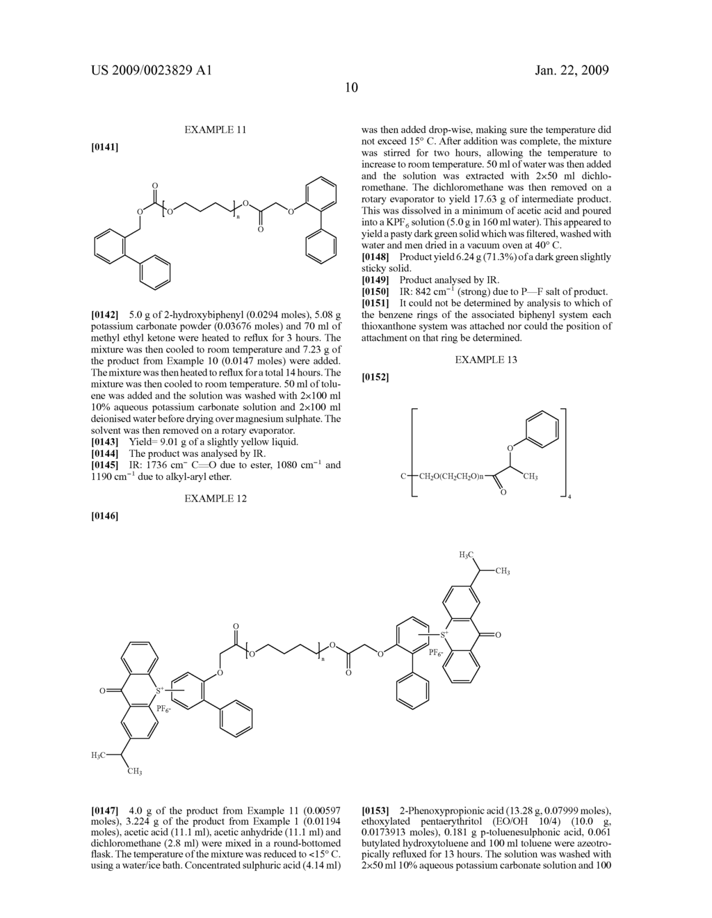 MULTIFUNCTIONAL CATIONIC PHOTOINITIATORS, THEIR PREPARATION AND USE - diagram, schematic, and image 11