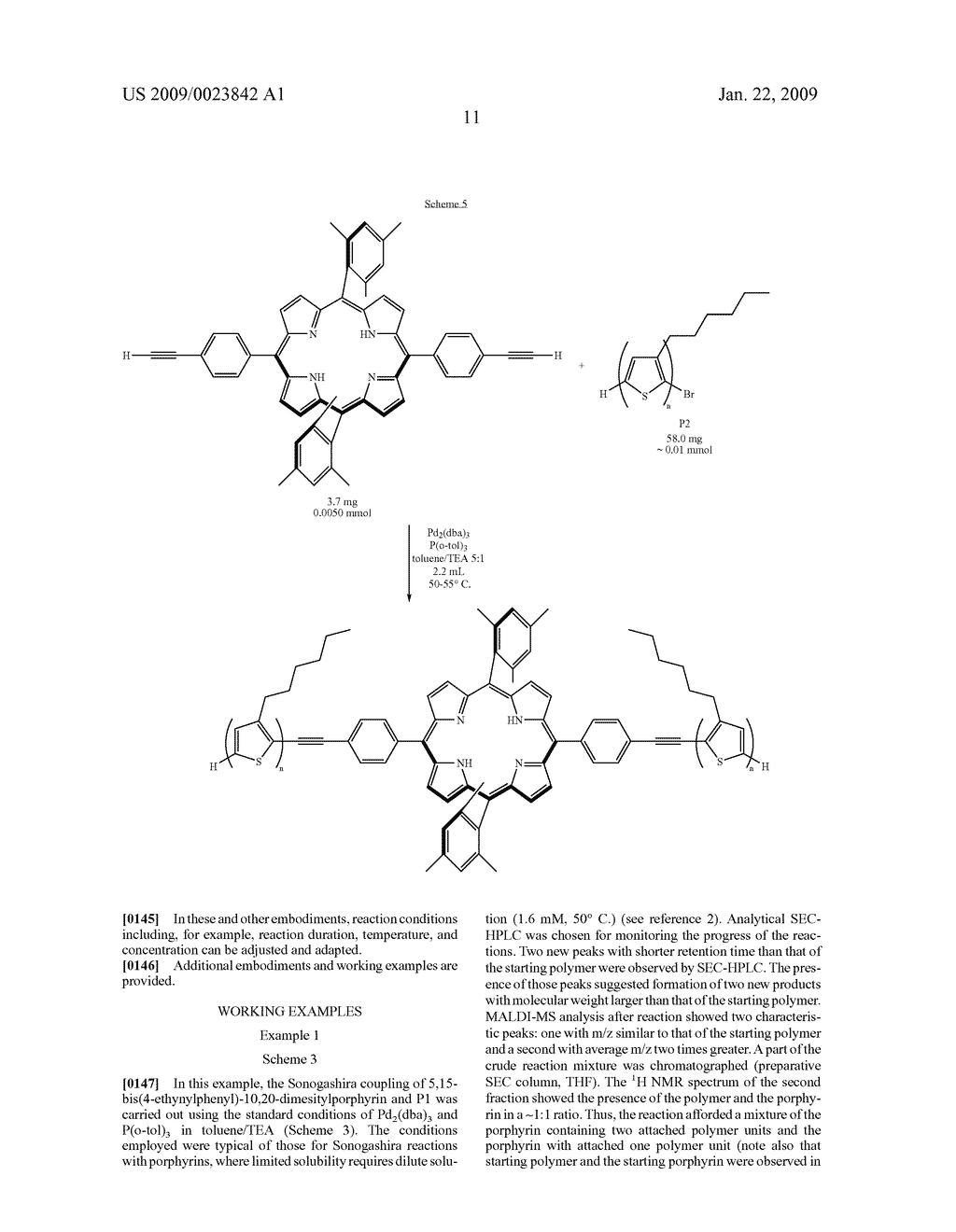 PORPHYRIN AND CONDUCTIVE POLYMER COMPOSITIONS FOR USE IN SOLID-STATE ELECTRONIC DEVICES - diagram, schematic, and image 17