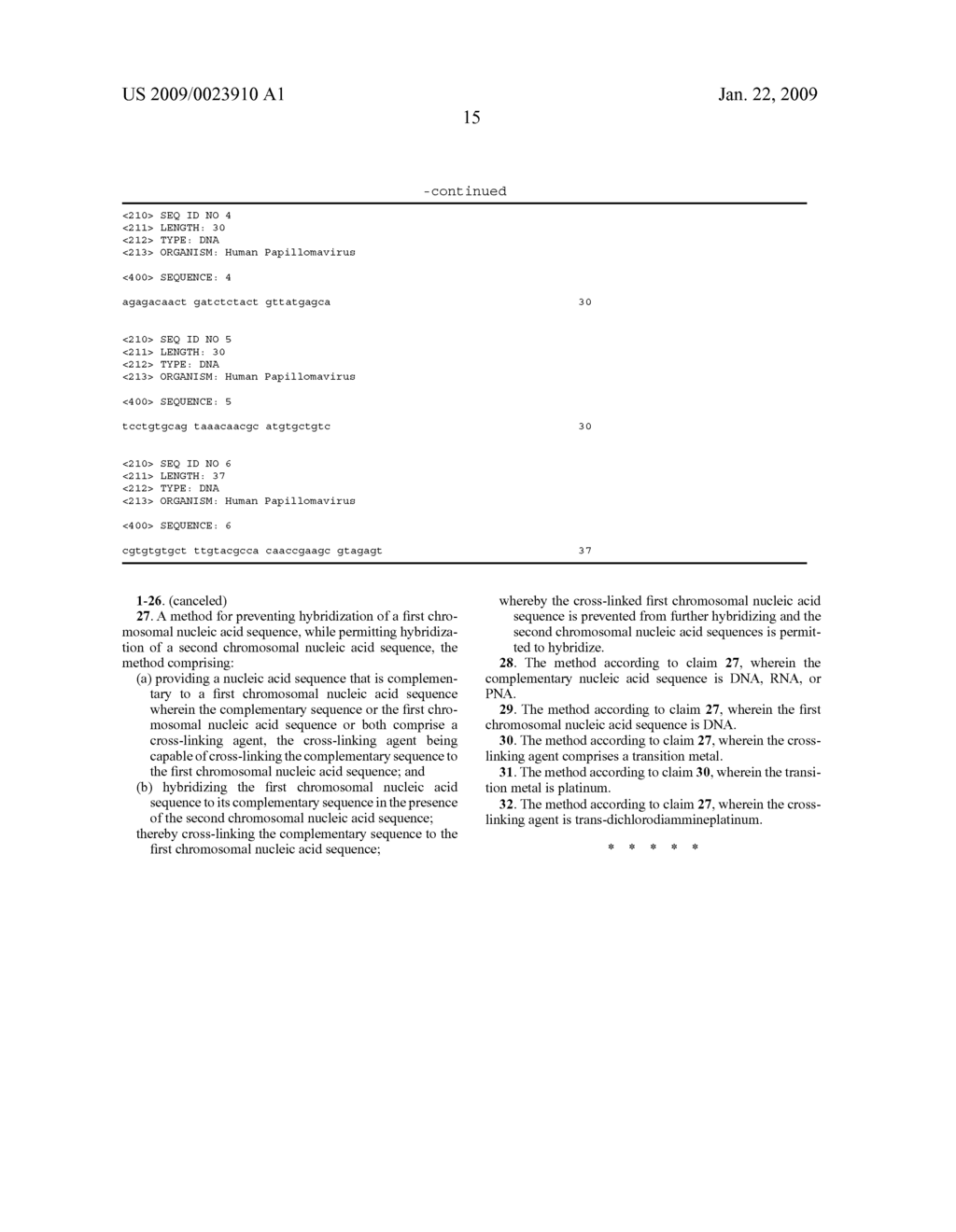 Applications with and Methods for Producing Selected Interstrand Cross-Links in Nucleic Acids - diagram, schematic, and image 26