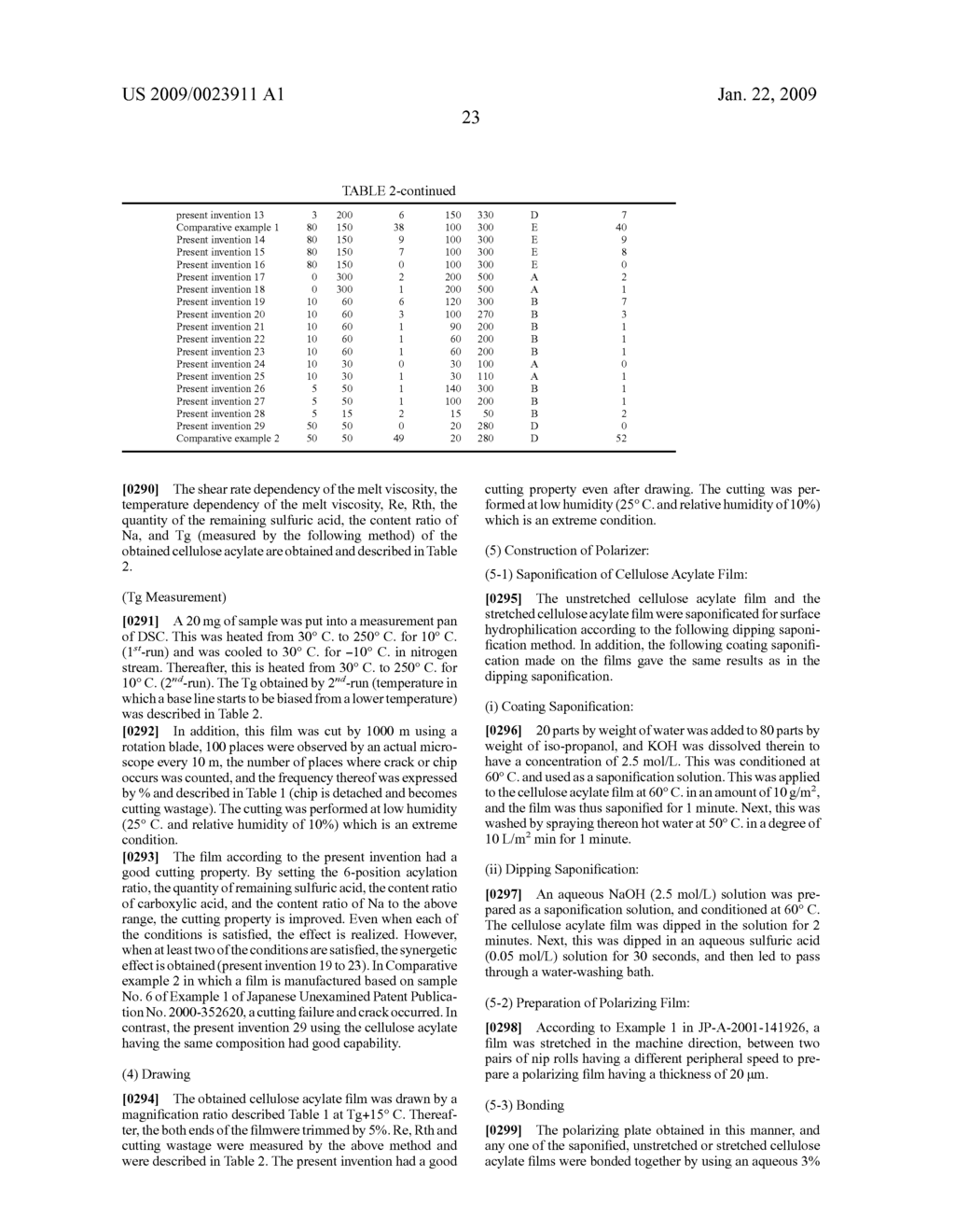 CELLULOSE ACYLATE FILM, POLARIZING PLATE, OPTICAL COMPENSATION FILM, AND LIQUID CRYSTAL DISPLAY DEVICE USING THE SAME - diagram, schematic, and image 25