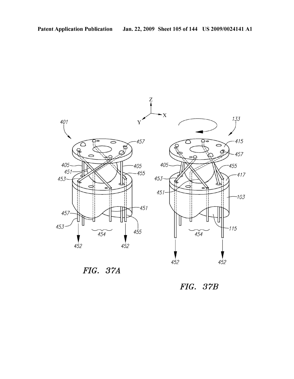 ROTATIONAL APPARATUS SYSTEM AND METHOD FOR A ROBOTIC INSTRUMENT SYSTEM - diagram, schematic, and image 106