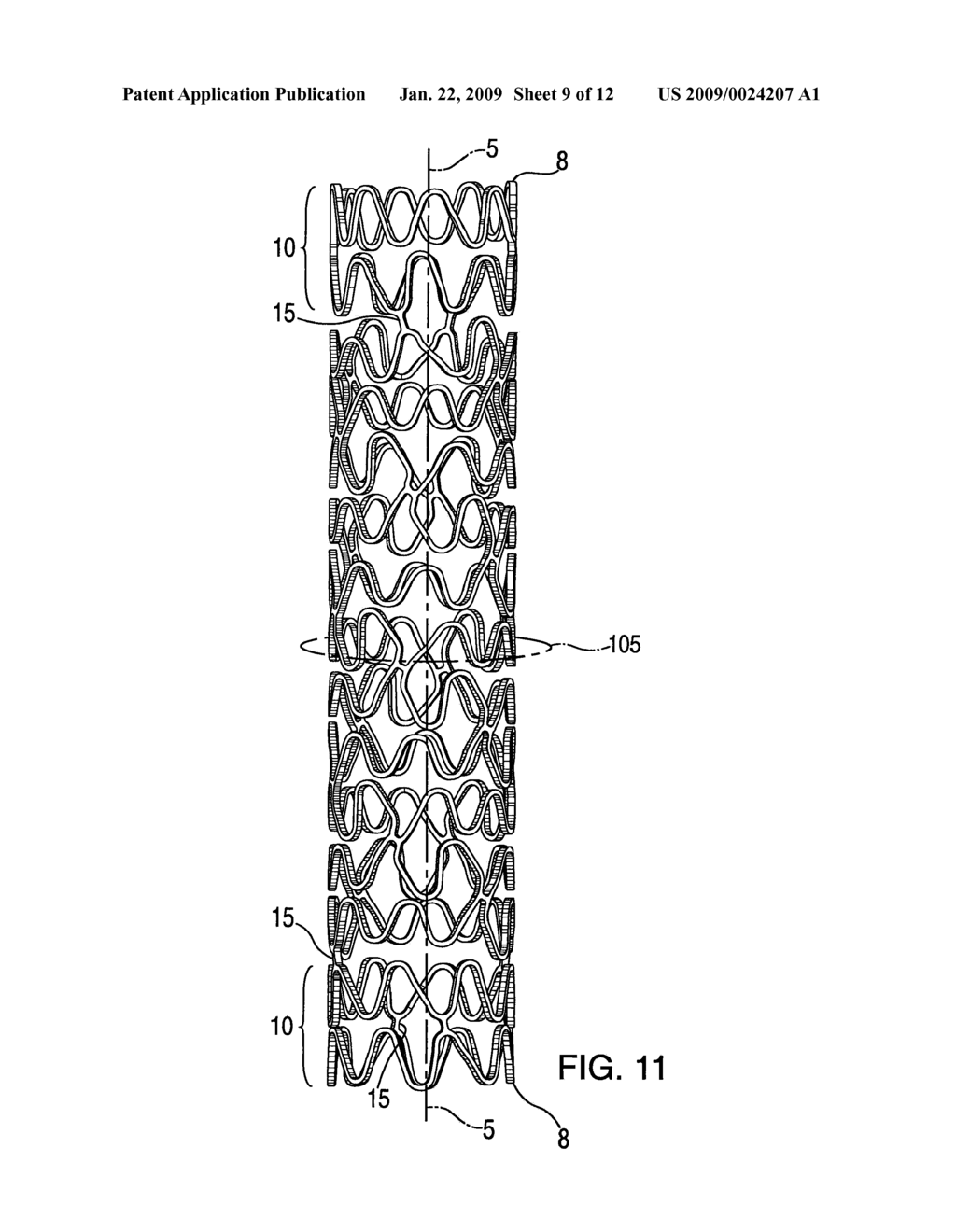 Stent Having Helical Elements - diagram, schematic, and image 10