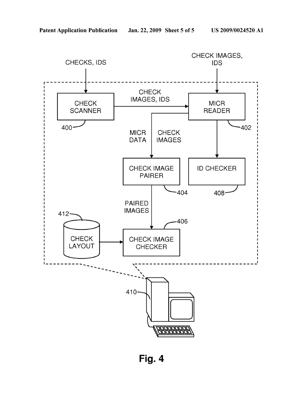 Detection of Check Fraud Using Multiple Check Images - diagram, schematic, and image 06