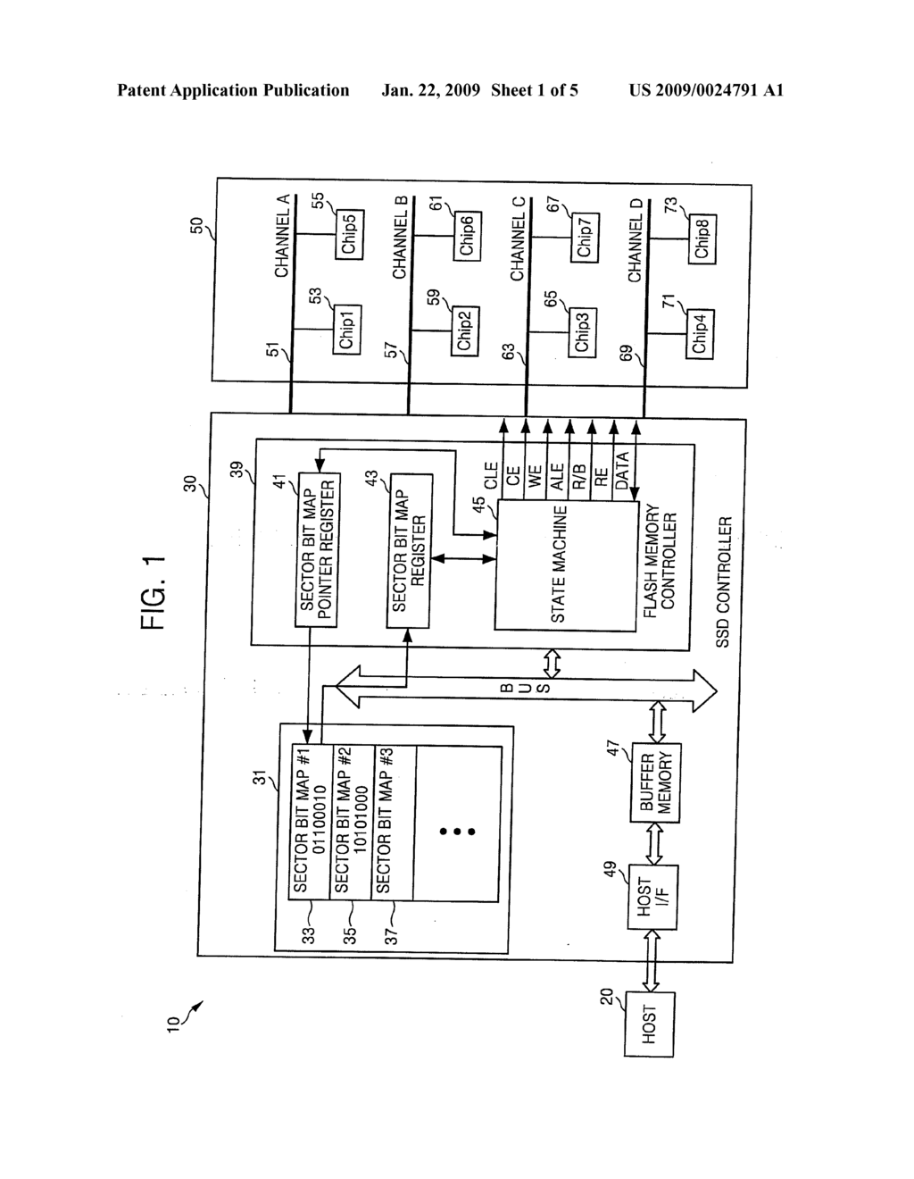 SOLID STATE DISK CONTROLLER AND DATA PROCESSING METHOD THEREOF - diagram, schematic, and image 02