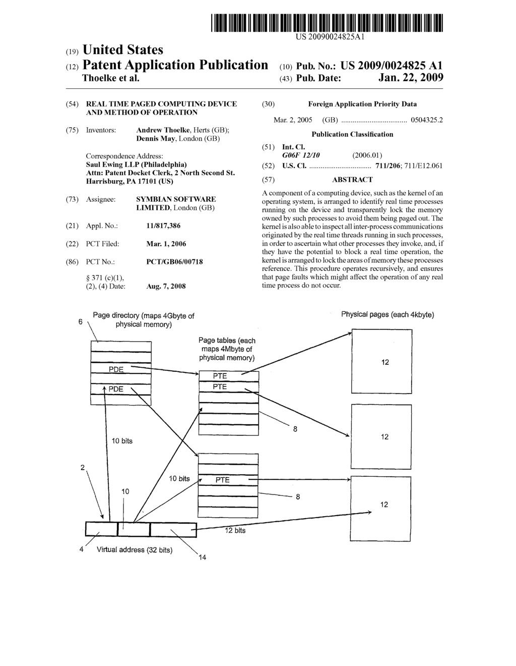 Real Time Paged Computing Device and Method of Operation - diagram, schematic, and image 01