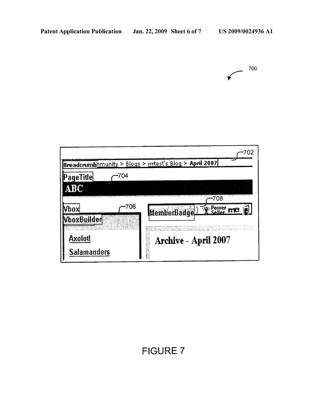 METHOD AND SYSTEM TO MAINTAIN A WEB PAGE - diagram, schematic, and image 07