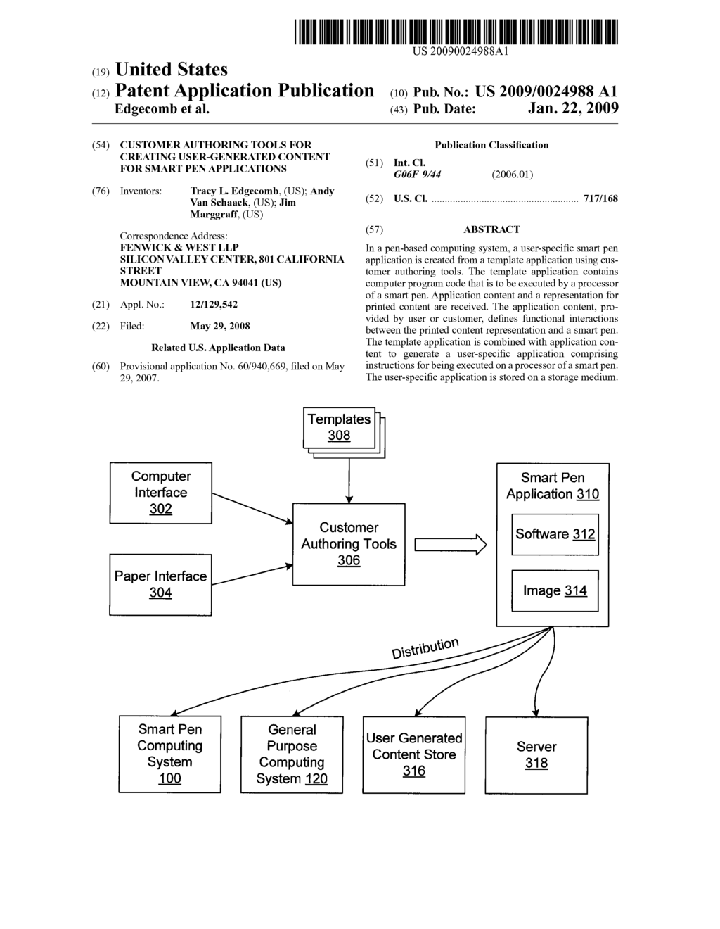 Customer authoring tools for creating user-generated content for smart pen applications - diagram, schematic, and image 01