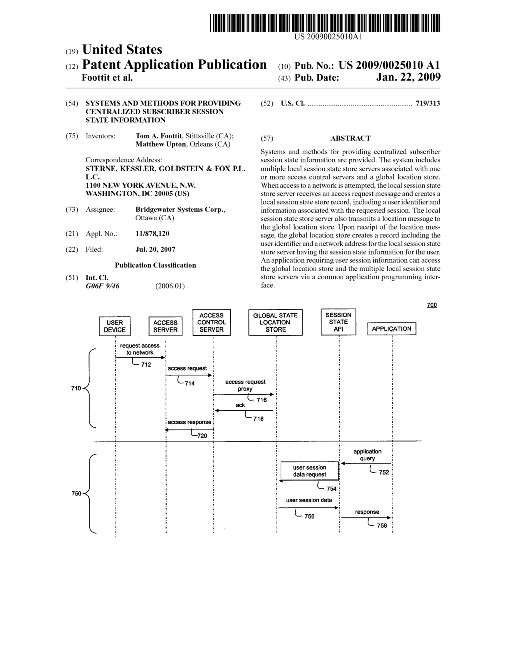 Systems and methods for providing centralized subscriber session state information - diagram, schematic, and image 01