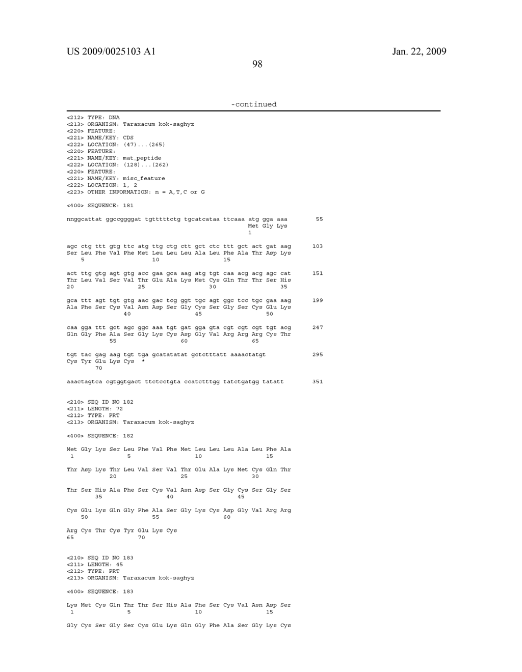 DEFENSIN POLYNUCLEOTIDES AND METHODS OF USE - diagram, schematic, and image 100