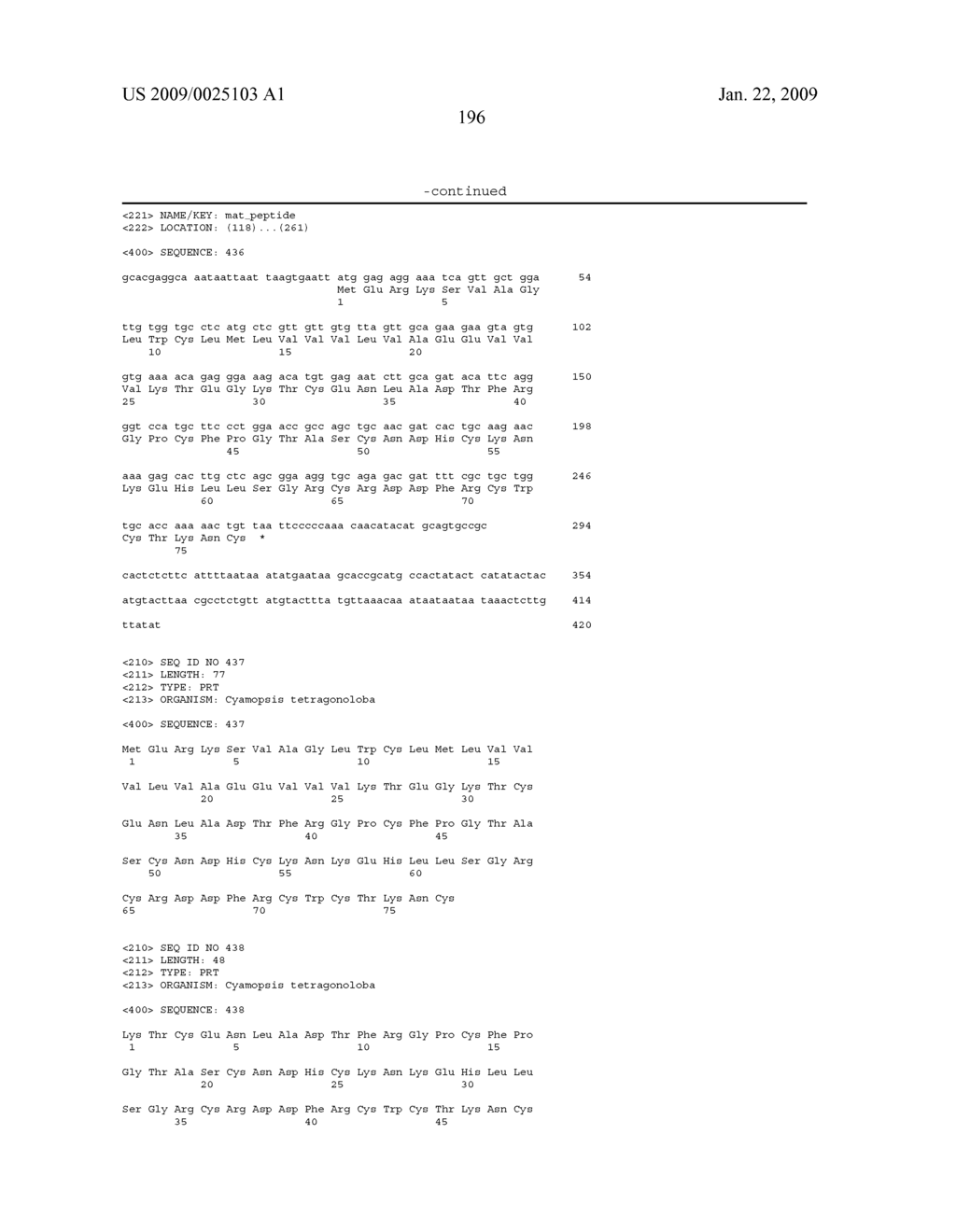 DEFENSIN POLYNUCLEOTIDES AND METHODS OF USE - diagram, schematic, and image 198