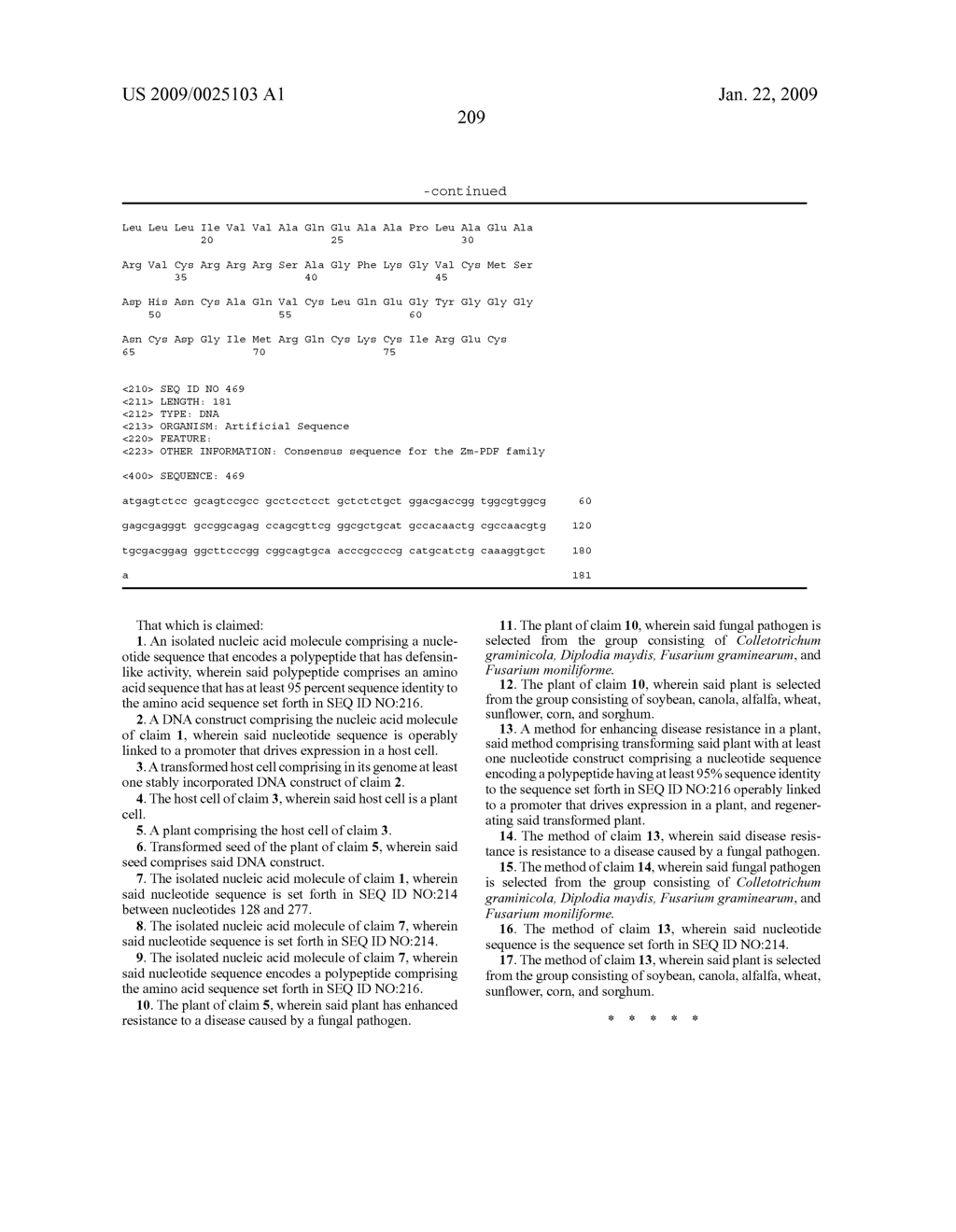 DEFENSIN POLYNUCLEOTIDES AND METHODS OF USE - diagram, schematic, and image 211