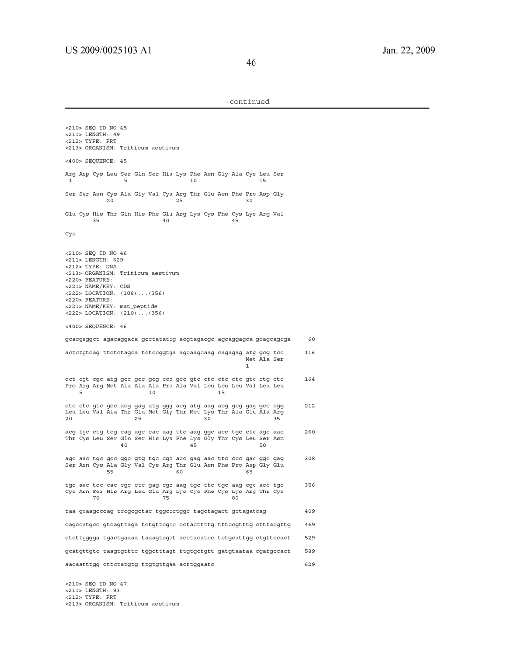 DEFENSIN POLYNUCLEOTIDES AND METHODS OF USE - diagram, schematic, and image 48