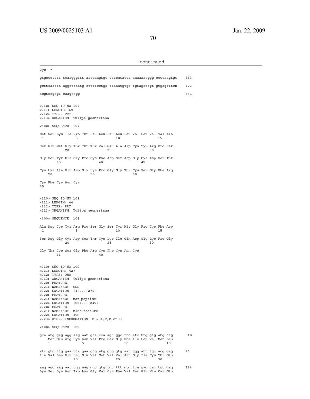 DEFENSIN POLYNUCLEOTIDES AND METHODS OF USE - diagram, schematic, and image 72