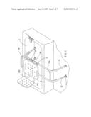 Bathing chair with turnable seat diagram and image