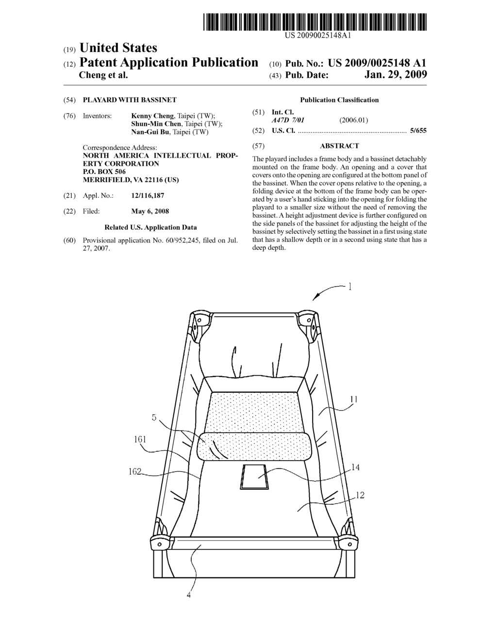 Playard with bassinet - diagram, schematic, and image 01