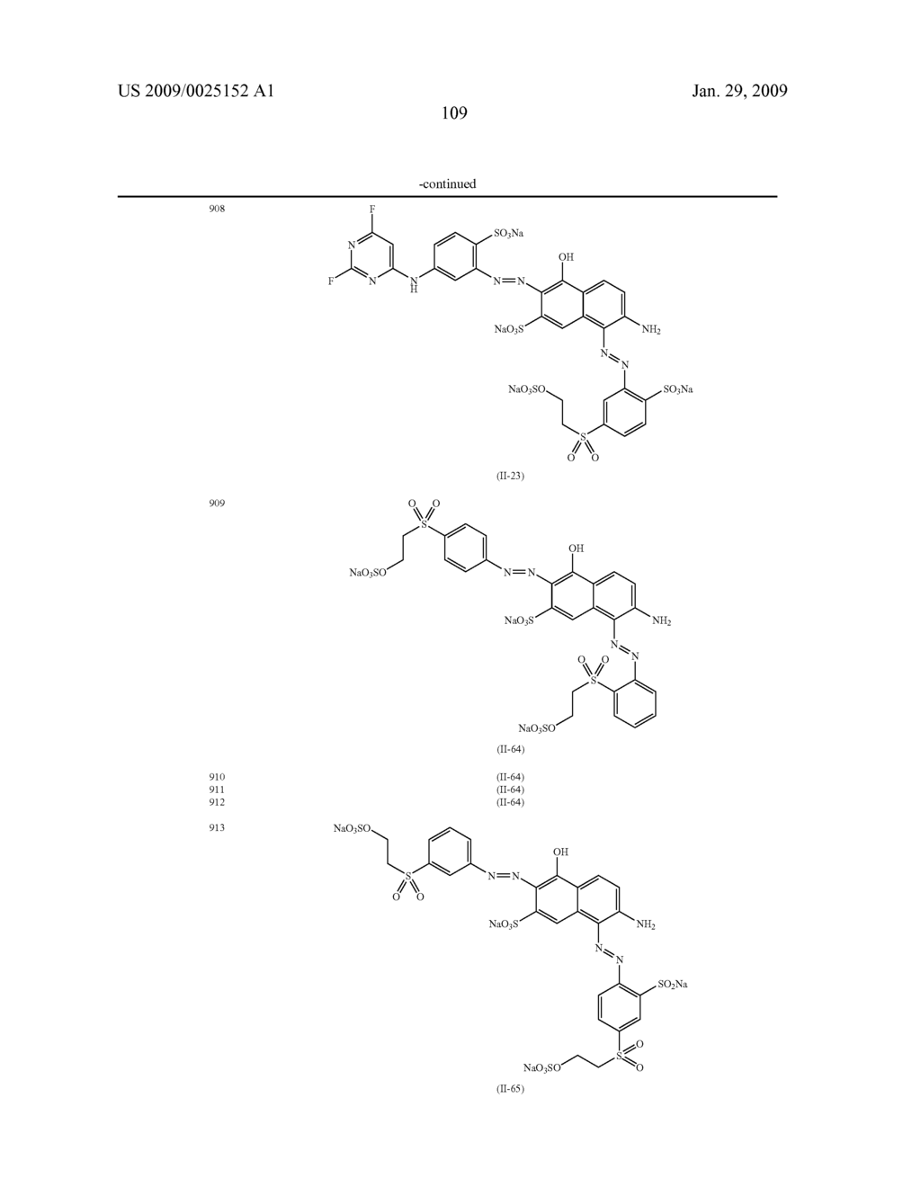 DYE MIXTURES OF FIBER-REACTIVE AZO DYES, THEIR PREPARATION AND USE - diagram, schematic, and image 110