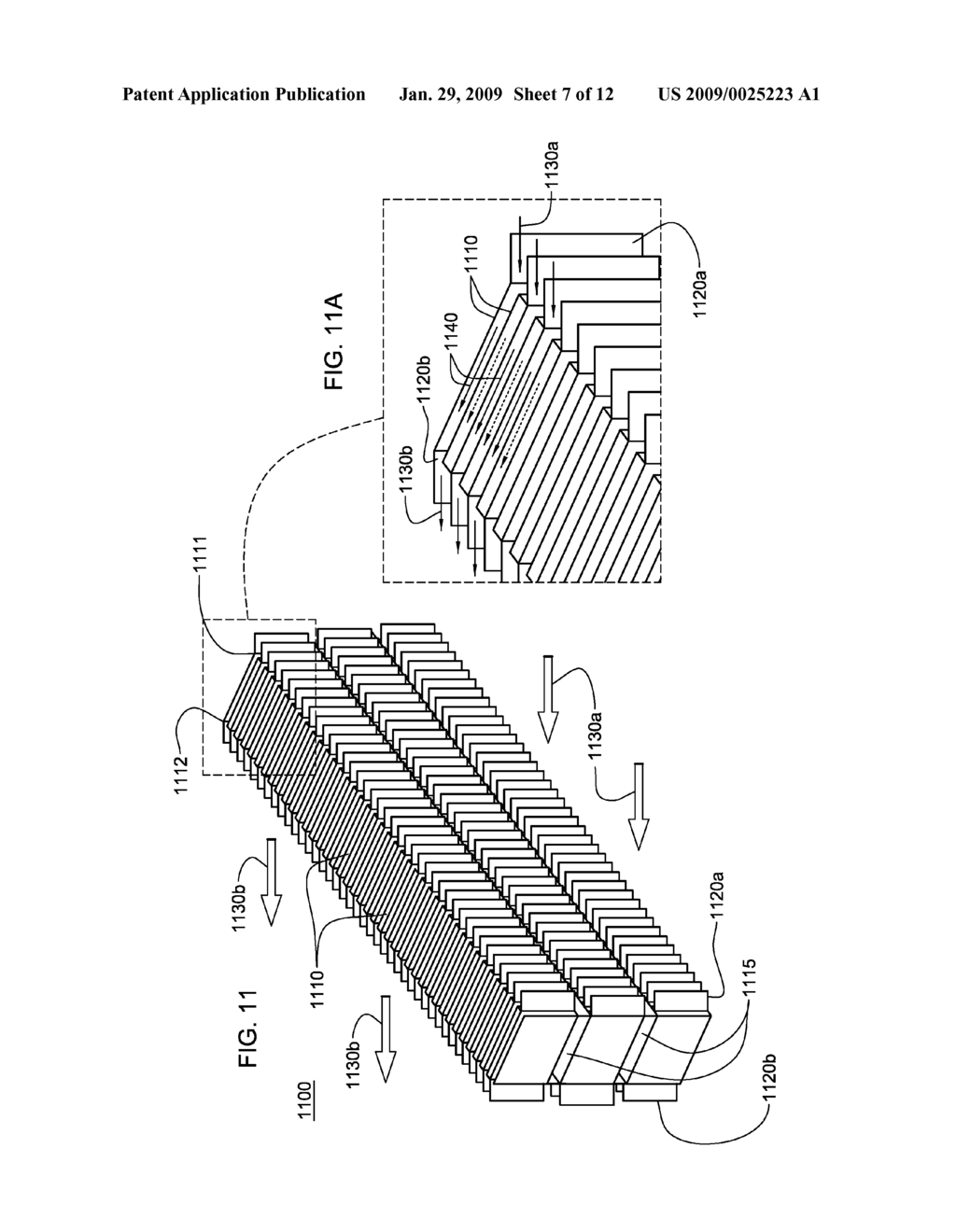 HEAT EXCHANGER WITH ANGLED SECONDARY FINS EXTENDING FROM PRIMARY FINS - diagram, schematic, and image 08