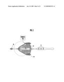 Tri-wheeled modular housing telescopic grass trimmer diagram and image