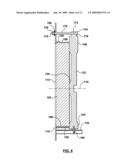 Securing catalyst element in catalytic converter with bolted bar diagram and image