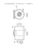 Securing catalyst element in catalytic converter with bolted bar diagram and image