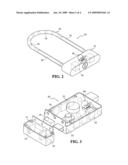 Device for actively threatening extrinsic destruction of a lock diagram and image