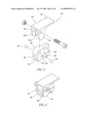 Quick release device for saw blade guard assembly in a circular saw and saw blade guard assembly using the same diagram and image