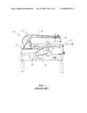 Vibration-reducing device for a scroll saw diagram and image