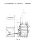 Automatically controlled outdoor pelletized bio-fuel-burning hydronic heater diagram and image