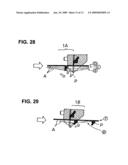 Method and device for applying adhesive agent to coating elastic string-like material diagram and image