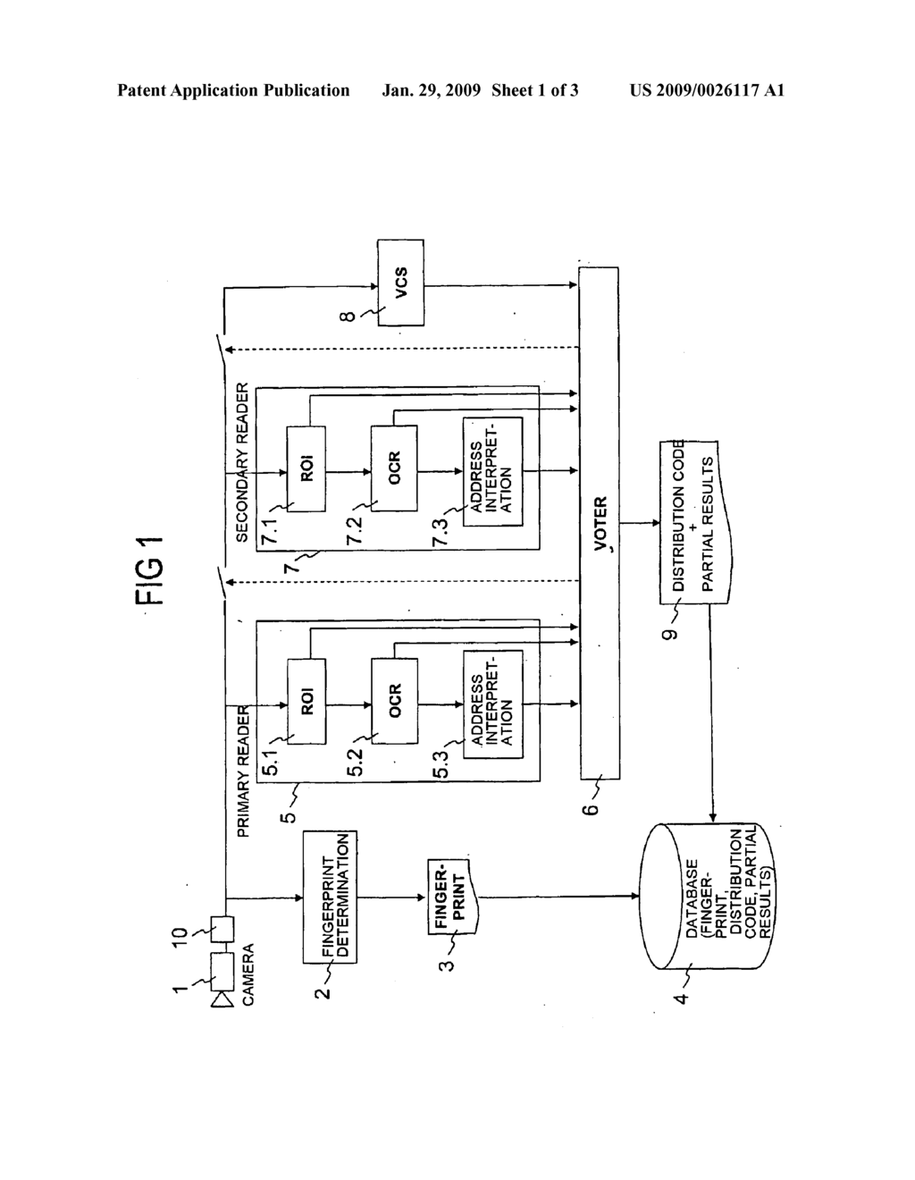 Method for sorting addressed mailings according to the destination address - diagram, schematic, and image 02