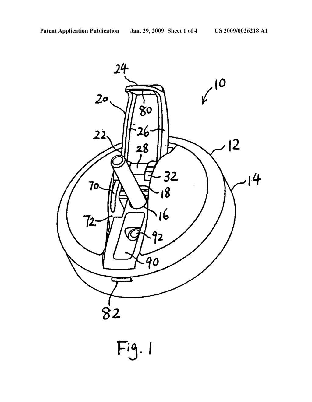 Lid of beverage container - diagram, schematic, and image 02