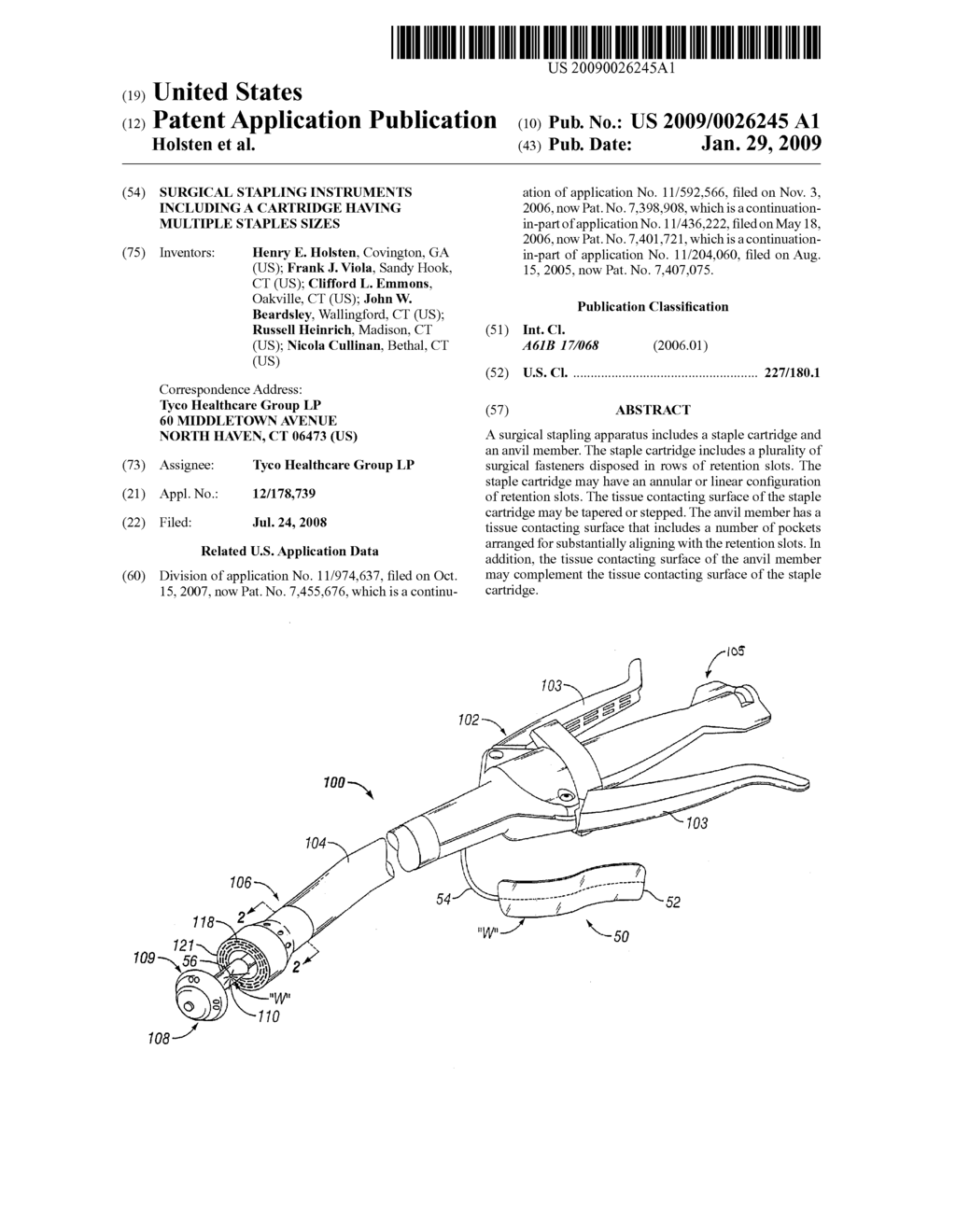 Surgical Stapling Instruments including a Cartridge Having Multiple Staples Sizes - diagram, schematic, and image 01