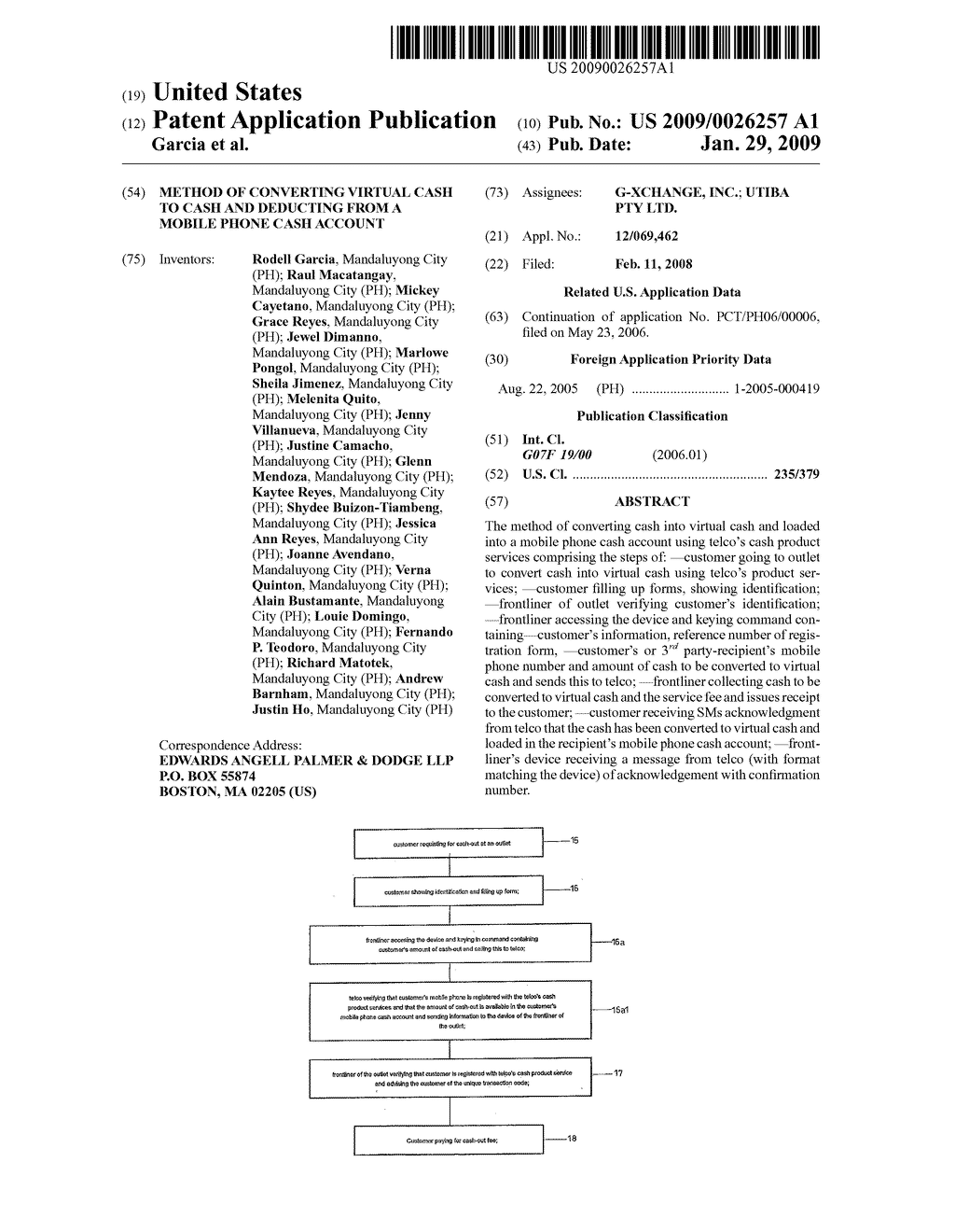 Method of converting virtual cash to cash and deducting from a mobile phone cash account - diagram, schematic, and image 01