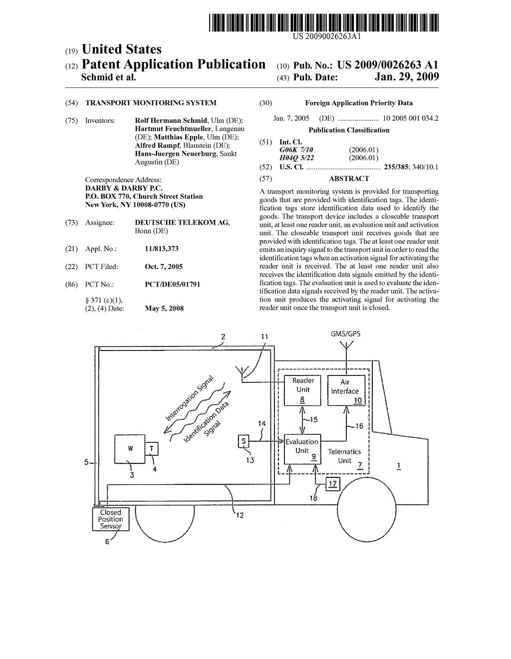 TRANSPORT MONITORING SYSTEM - diagram, schematic, and image 01