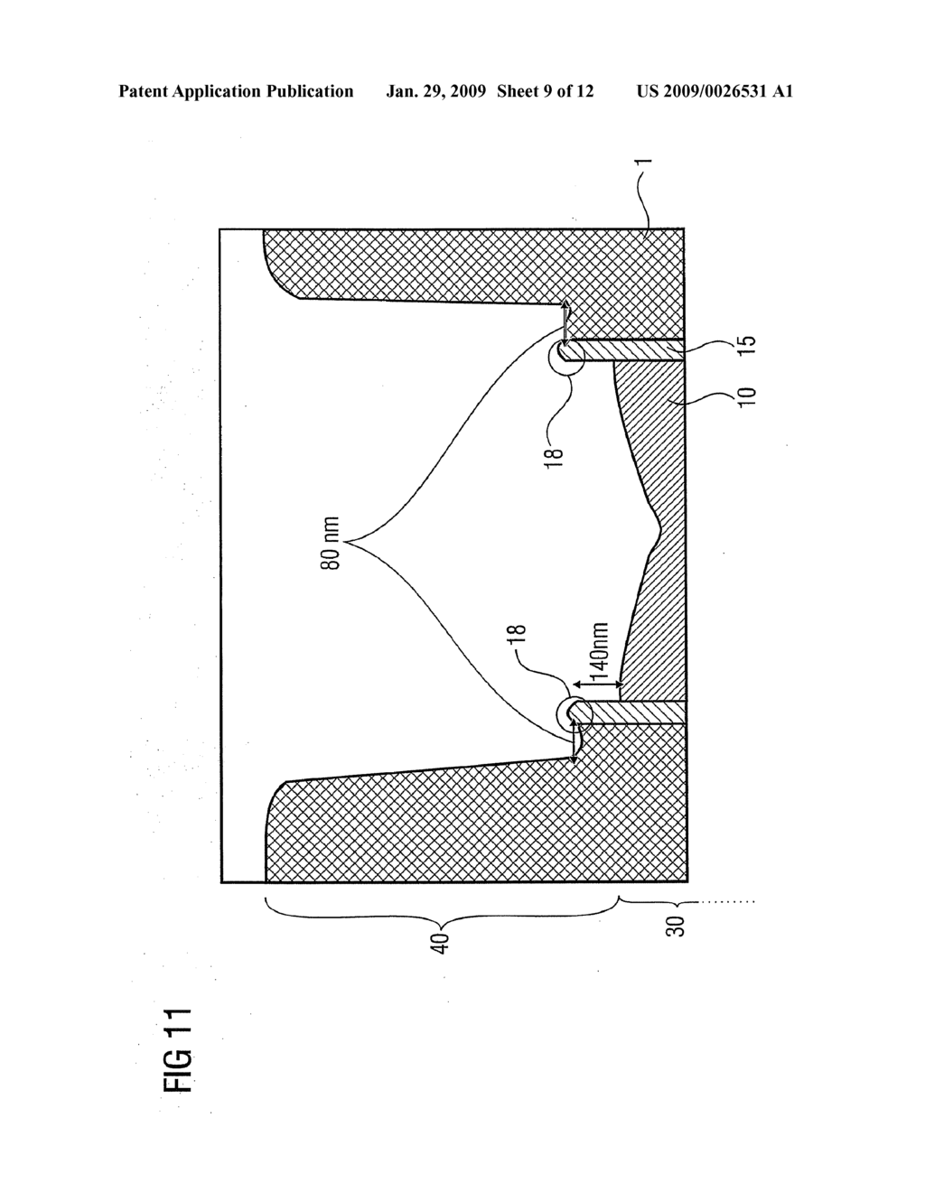 METHOD FOR INSULATING A SEMICONDUCTING MATERIAL IN A TRENCH FROM A SUBSTRATE - diagram, schematic, and image 10