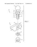 BALL MOUNT AND HITCH BALL ASSEMBLY diagram and image