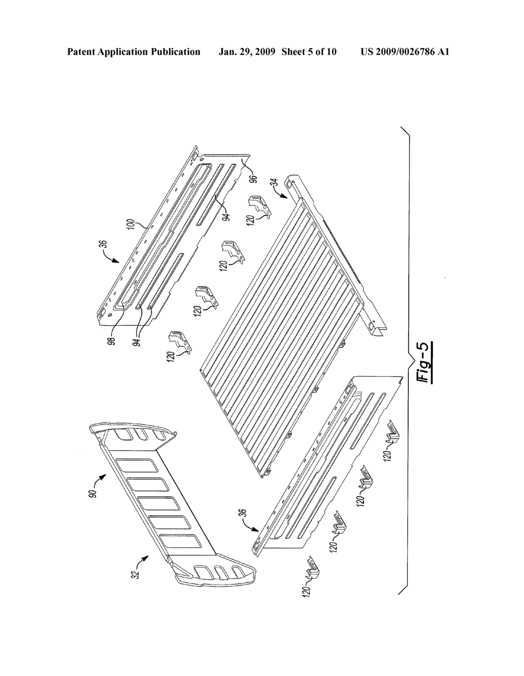 Truck Box With External Storage Structural Frame - diagram, schematic, and image 06