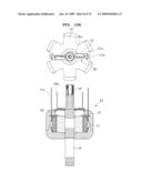 CONNECTION STRUCTURE AND METHOD OF CONNECTING FIELD COIL AND LEAD WIRES IN VEHICLE ALTERNATOR diagram and image