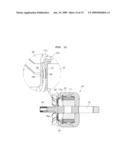 CONNECTION STRUCTURE AND METHOD OF CONNECTING FIELD COIL AND LEAD WIRES IN VEHICLE ALTERNATOR diagram and image