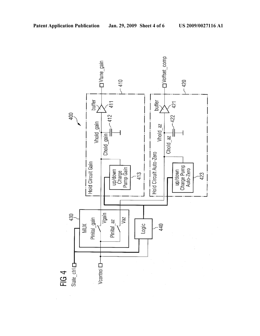 METHOD AND INTEGRATED CIRCUIT INCLUDING AN AMPLIFIER CALIBRATION CIRCUIT - diagram, schematic, and image 05