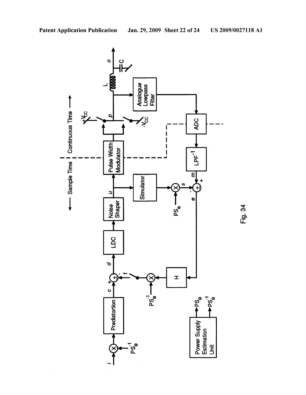 Digital PWM Amplifier Having a Low Delay Corrector - diagram, schematic, and image 23