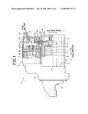 Biaxial type of starter for starting internal combustion engine diagram and image