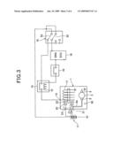 Biaxial type of starter for starting internal combustion engine diagram and image